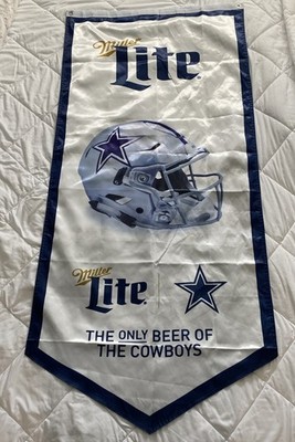 Dallas Cowboys large banner Miller Lite Double Sided