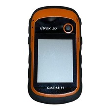 GARMIN eTrex 20 Handheld GPS Outdoor Device Orange/Black with Map, Used