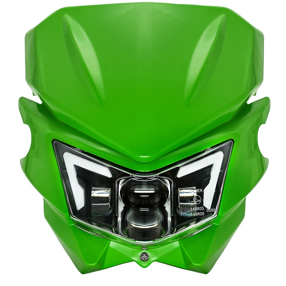 Faro LED con carenado para Kawasaki KX250 KX450 KLX230 KLX300 KX450F KX250F Foto 2 de 4