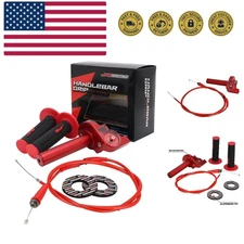 Motorcycle Throttle Assembly,7/8" 22mm Quick Twist Throttle Grips With Thrott...