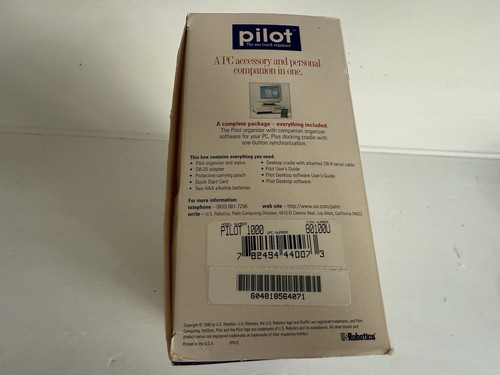 US Robotics Palm Pilot 1000 caja abierta - Imagen 2 de 8