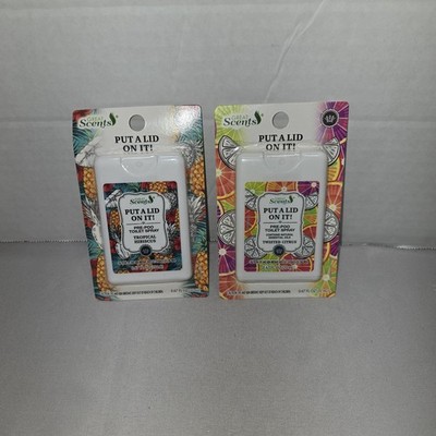 Great Scents Put A Lid On It 1 Pre-Poo Toilet Spray Mini Travel .067 fl oz Lot 2