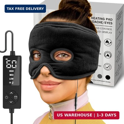 Sinus Relief Mask Moist Heat with 3 Temp Settings, Ex-Large Headache Mask Electr