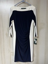 Lauren Ralph Lauren Navy & White Dress - NWT