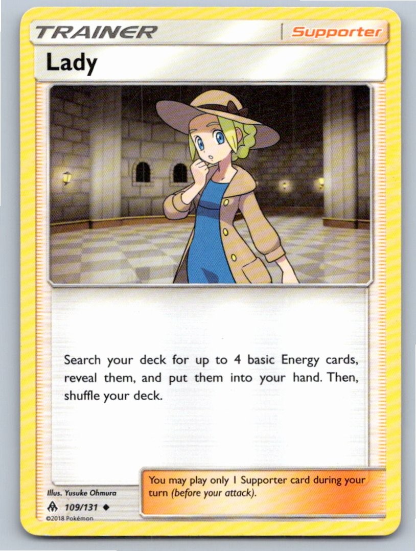 2018 POKEMON LADY FORBIDDEN LIGHT 109/131 UC LP A80303 FREE S&H