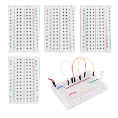 4St. Breadboard Set, PCB Breadboards Prototyp Schaltung Kit Lötfrei 4 Pcs 400 Pu