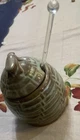 Adorable Vintage Frankoma Pottery Beehive Honey Pot 803 Jar w Lid Prairie Green