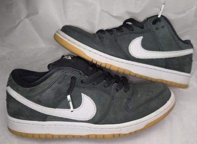 Nike SB Dunk Low Black White Gum Skateboarding Shoes Men's US 9 Medium Width