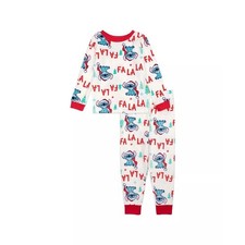 NEW 2T Disney Lilo  Stitch Toddler Unisex Christmas Holiday Soft Pajama Set