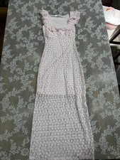 pink lace maxi dress