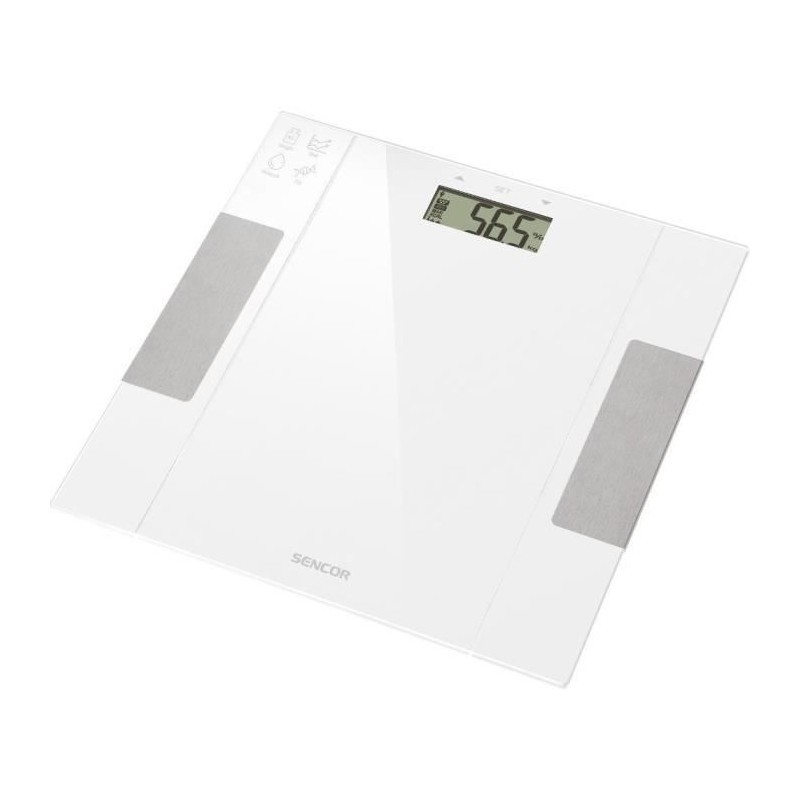 Pèse-personne lisible Sencor SBS 5051WH écran LCD pour lecture facile