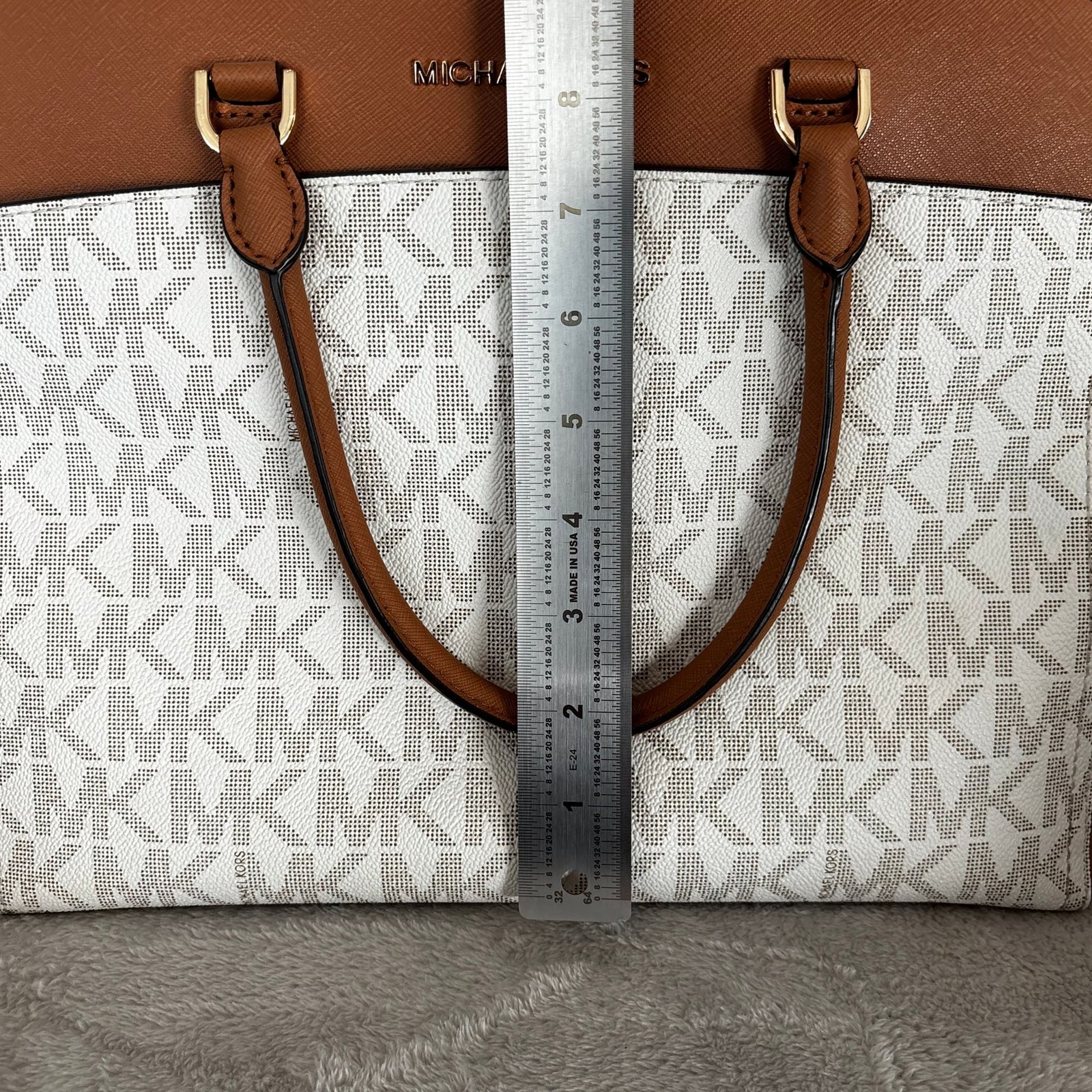 Michael Kors Aubrey Logo Small Satchel thumbnail 6