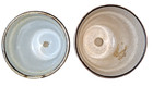 Vintage Small Wildflower Ceramic Set of 2 Flower Pots White Brown Speckles Japan — photo 7
