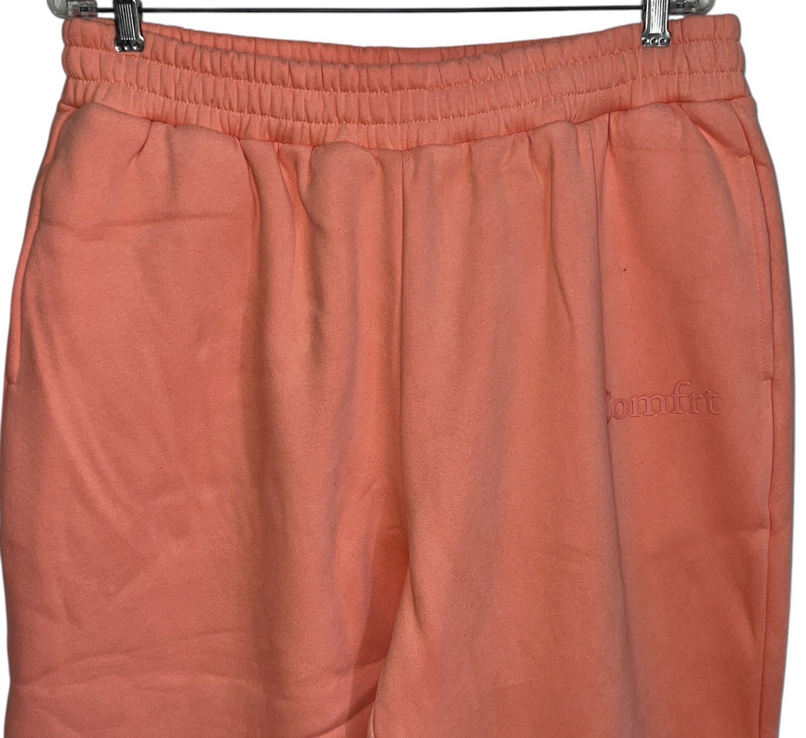 NEW Comfrt Minimalist Sweatpants XL Coral Orange Color Unisex Oversized