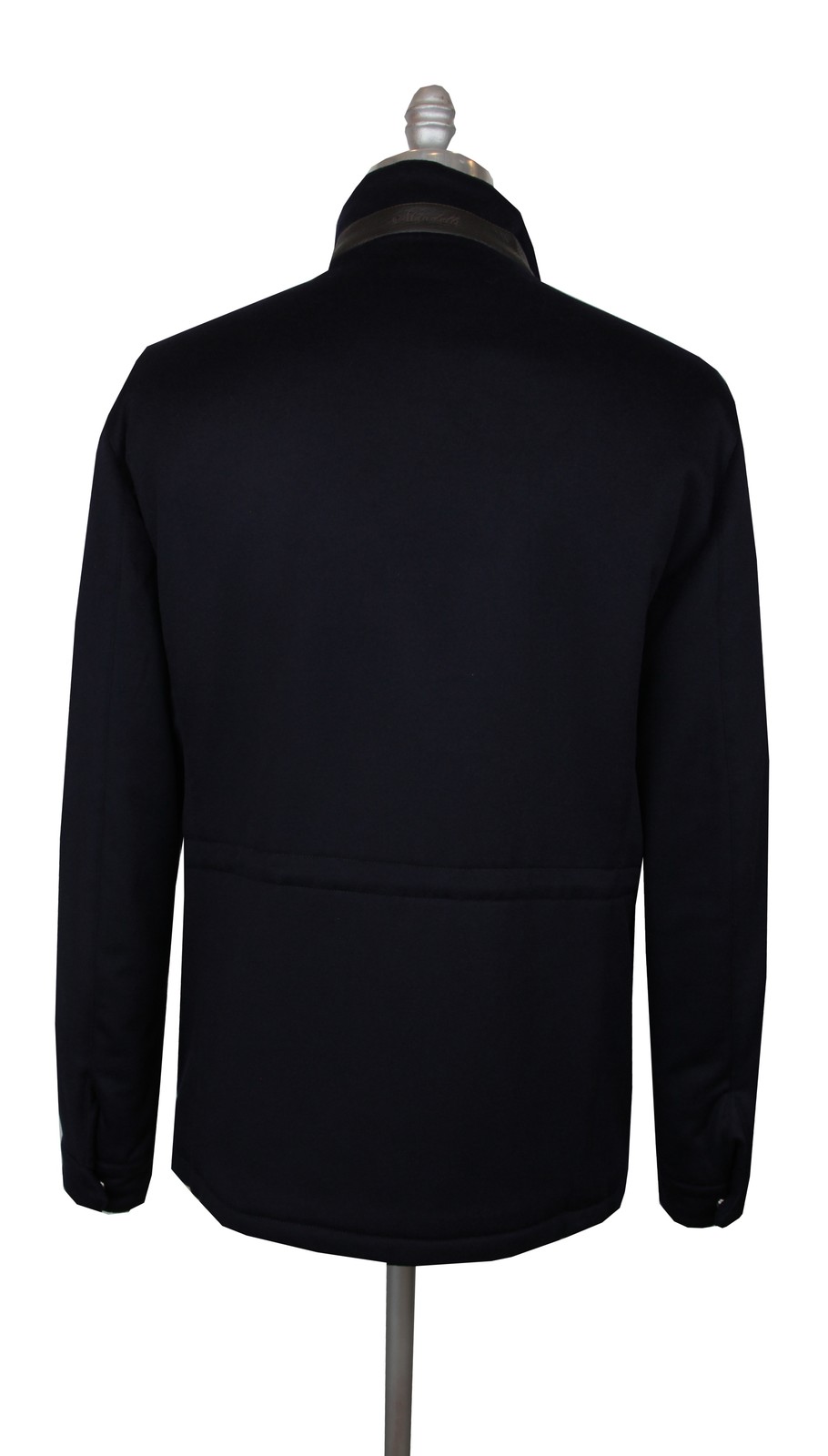 $3525 Mandelli Dark Blue Cashmere Solid Jacket - (MM1028254) - second product detail image