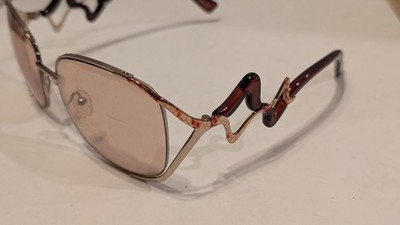 Sunglasses Y2K Funky Zig Zag Arm Retro Statement Unique Fashion Shades Boho Chic
