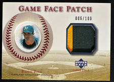 BARRY ZITO 2003 Upper Deck Game Face Home Game-Worn 2-Color Patch 006/100