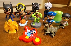 Kids Meal Toy Lot - Super Hero, Disney, TMNT, Anime