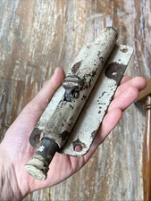 1”x3/4” Round Floor Deadbolt Antique Hardware Mechanical Lever Switch 8.5” Long