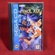 Space Ace (Sega CD, 1994) Complete CIB in Box w Manual
