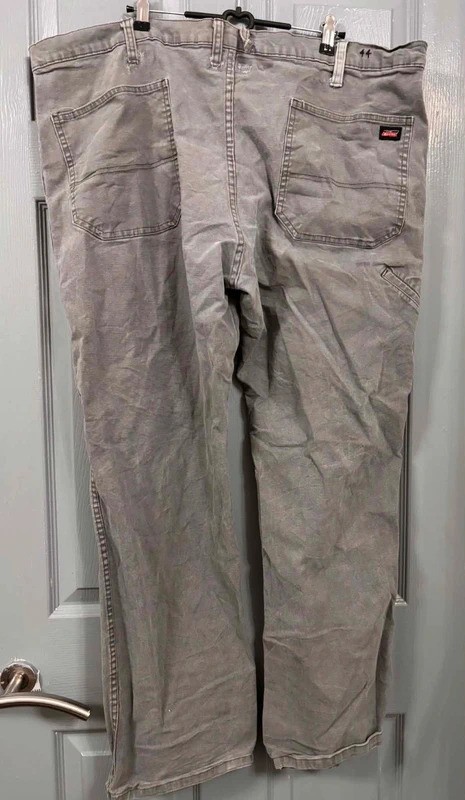 Dickies Genuine Grey Canvas Work Trousers W44 L32 image 2