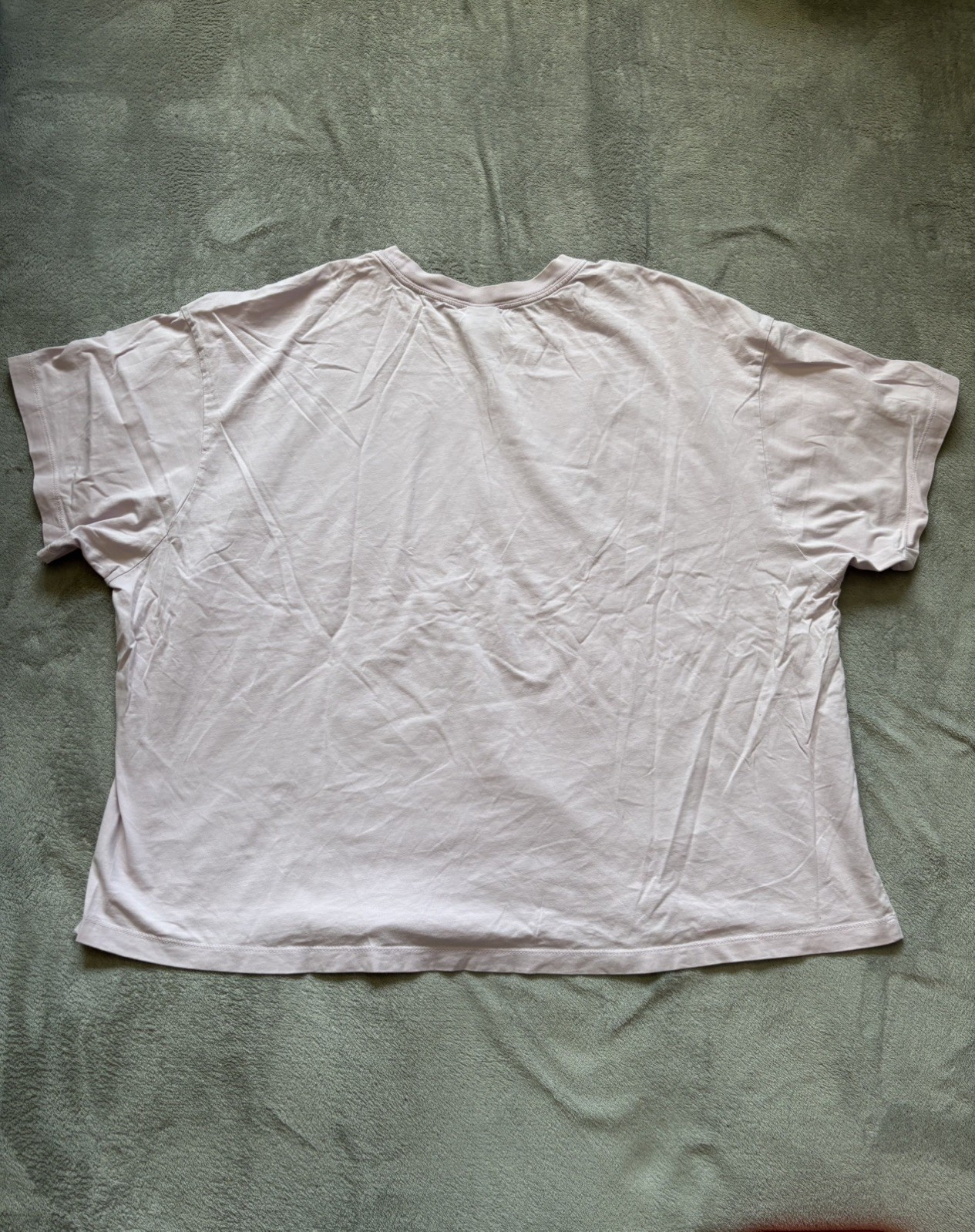 Nike Plus Sz 3X Womens T-shirt Center Swoosh Light Pink Sporty Retro Boxy Tee thumbnail 7