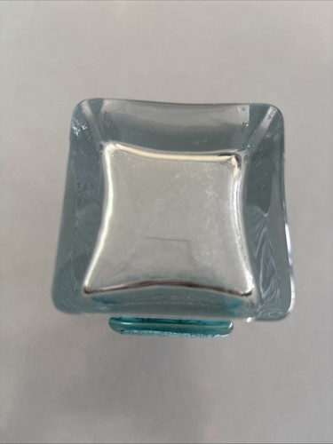 Vaso in vetro Hoyti Toyti fatto a mano con disegno fiori prato - Foto 5 di 5