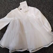 SALE NEW MAYORAL CREAM  DRESS STYLE 2805 SIZES 2-4 MTHS 4-6 MTHS 6-9 MTHS