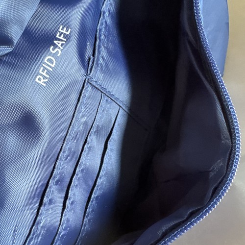 Foldie Navy Blue Crossbody Bag – Lightweight, Water-Resistant, RFID Protection - Picture 12 of 19