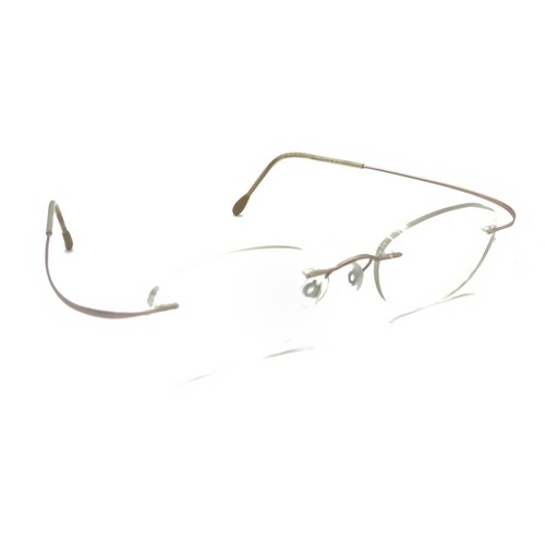 Silhouette 7395 40 6073 Pink Rimless Eyeglasses Frames 19 140 Austria Unisex