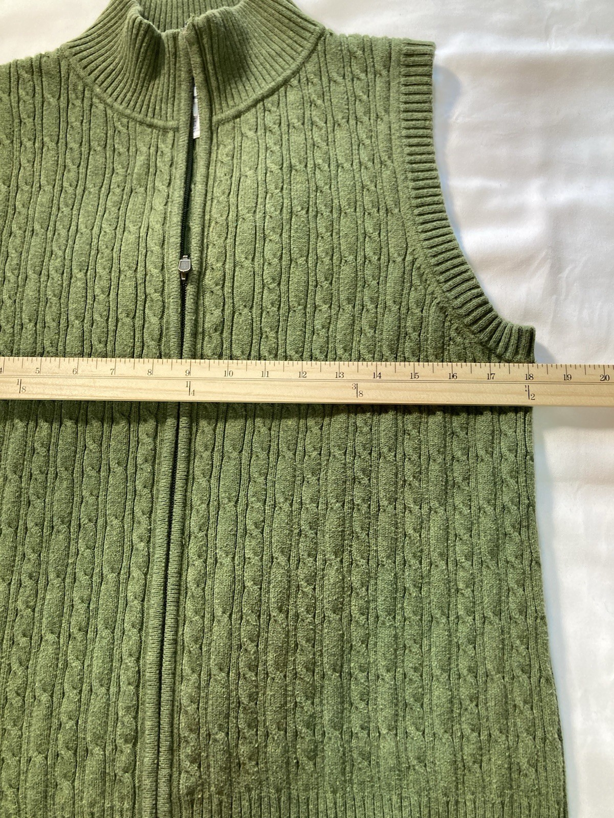 Pendleton Women's Full Zip Cable Knit Sweater Ves… - image 4