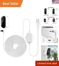 25ft Weatherproof Power Cable for Arlo Essential 2K Security Camera - Type C