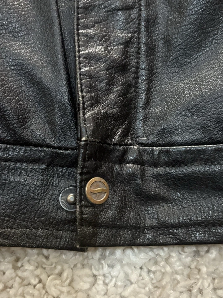 Vintage 1990s Pepsi Leather Bomber Jacket XL -Nothing Else Is a Pepsi - Image 3 of 4