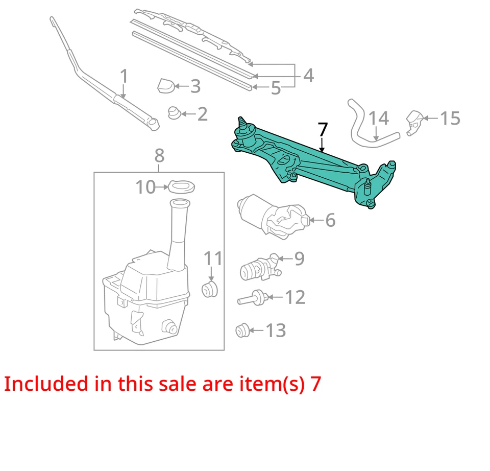 Toyota Sienna 2018 limpiaparabrisas transmisión OEM 114 k millas - LKQ383131059 Foto 4 de 4