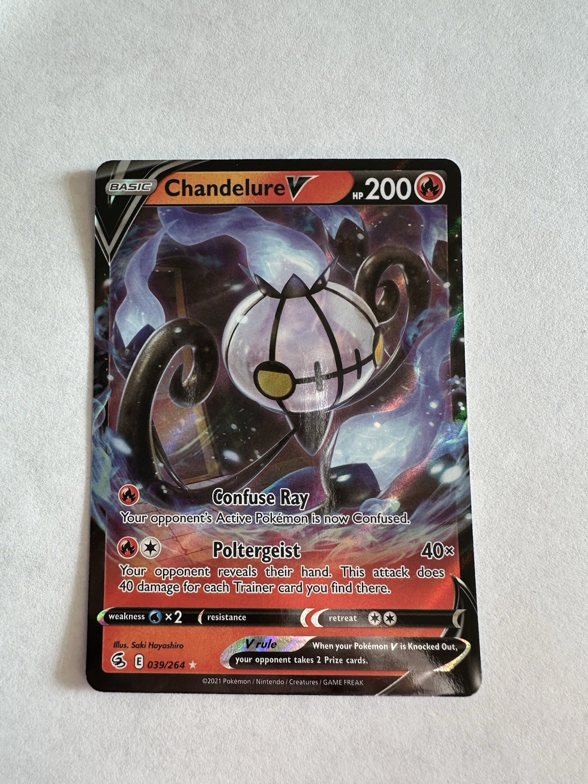 Pokemon - Chandelure V - Holofoil - 039/264 - NM