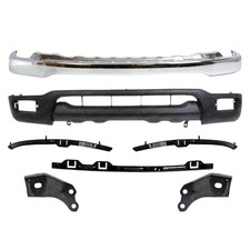 Front Bumper Chrome Kit With Brackets Retainer Set For 2001-2004 Toyota Tacoma