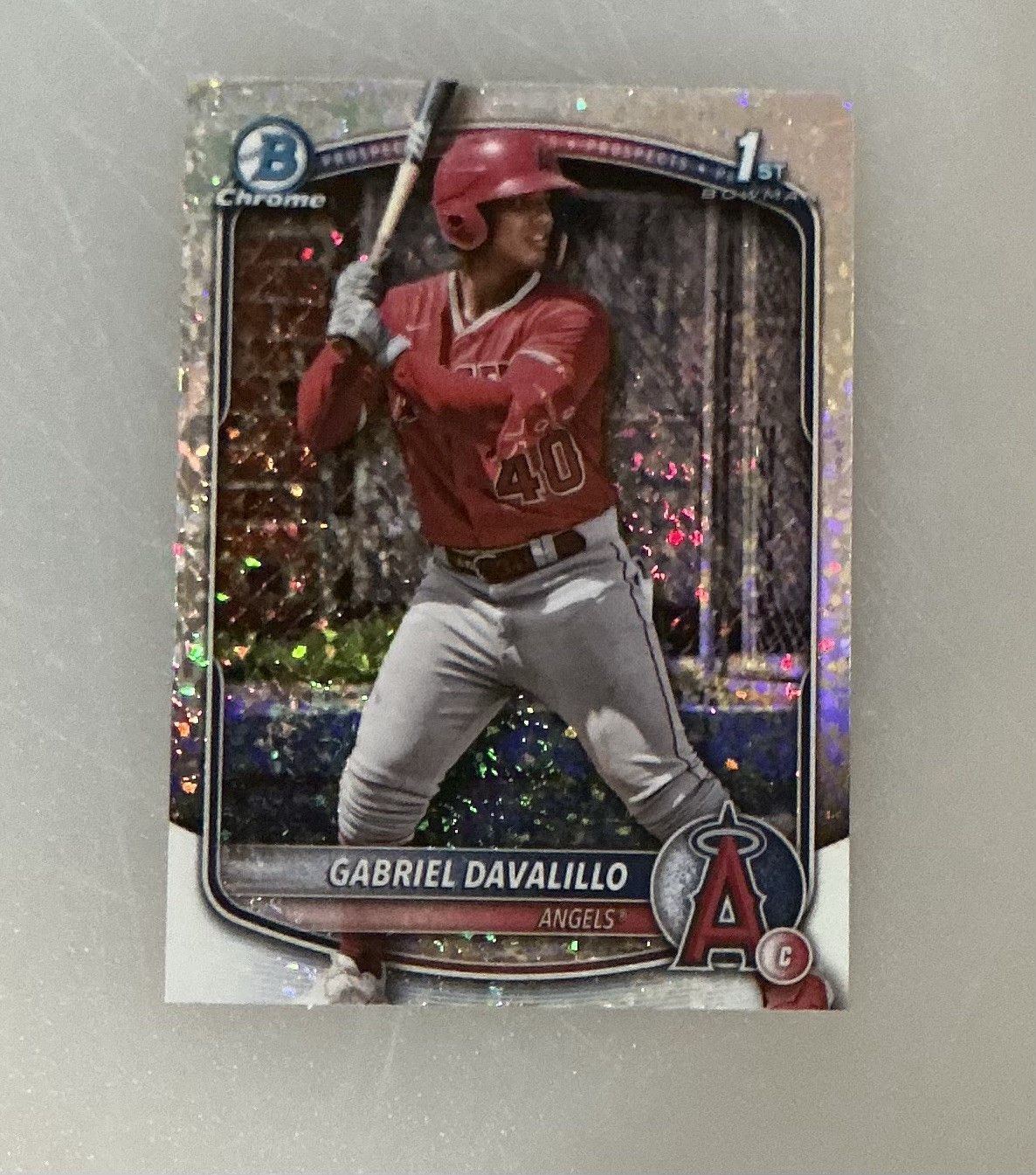 2025 Bowman Chrome - Prospects Gabriel Davalillo Mini-Diamond Refractor #BCP-178