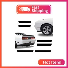 NDRUSH Blackout Side Marker Lights & Reflectors Vinyl Tint Film, Precut Overlay,