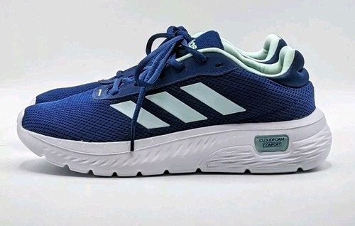 Adidas Cloudfoam Comfy Women's US Shoes 9 Navy Blue w/ Light Seafoam Accents - Picture 6 of 8