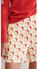 51 NWT Boden Firecracker Shrimp Shorts 10 Linen