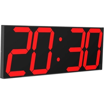 LED große digitale Wanduhr 6 Zoll Fernbedienung Timer Kalender rotes Display CHKOSDA