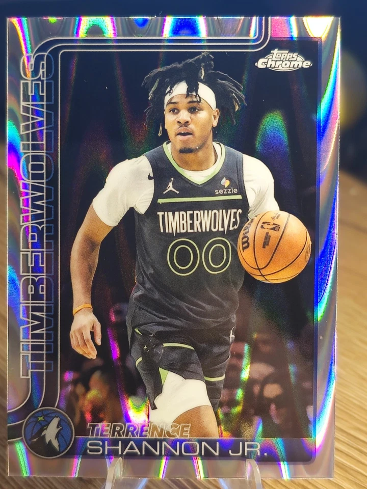 Terrence Shannon Jr. Topps Chrome Timberwolves Rookie RC Refractor NBA Card - Bild 1 von 1