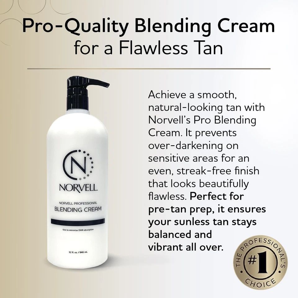 Norvell Pro Blending DHA Barrier Cream 32 fl oz – Professional Pre Tan Ski - Image 3 of 4