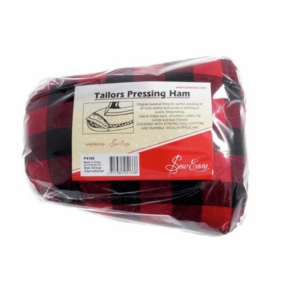 Nähen leicht / Saum rot kariert Stoff bezogen Schneider Pressschinken - H4160