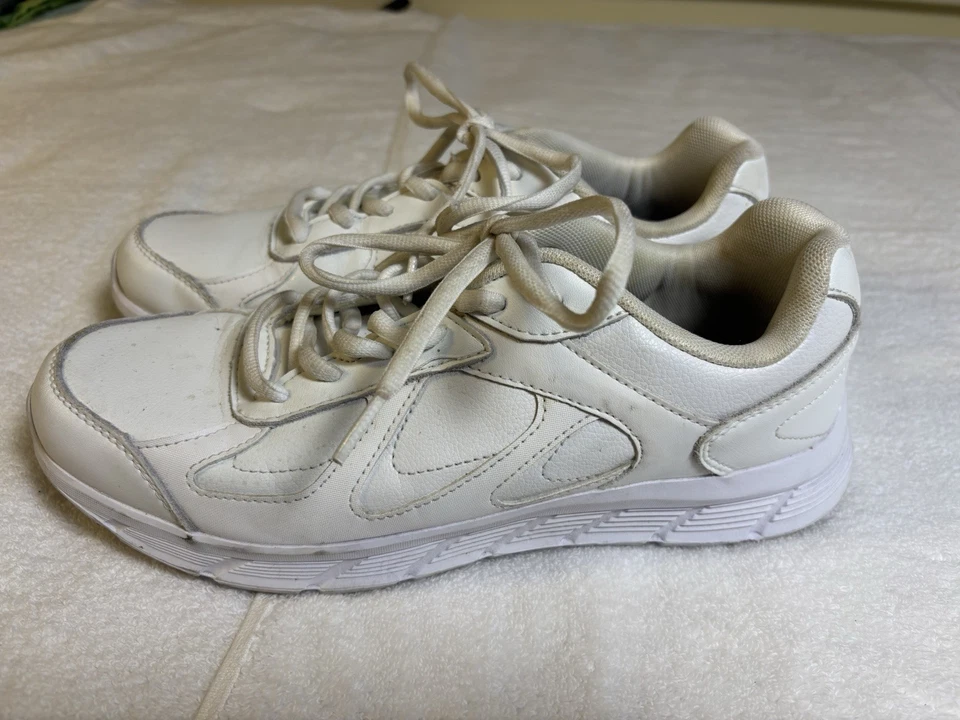 Туфли для экипажей белая кожа комфорт кроссовки женский размер 9 GUC - Изображение 2 из 4