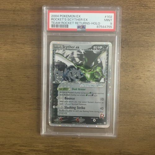 Rocket's Scyther ex graded PSA 9 for sale on eBay