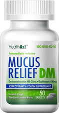 Mucus Relief DM Dextromethorphan Hbr 20Mg Guaifenesin 400Mg No Benzene
