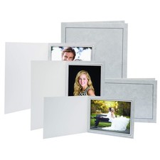 5" x 7" Traditional Gray Marble Photo Folders - Pack of 100 5" x 7"