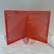 Genuine Viva Elite Red 3-Disc Triple Logo 12.5mm Blu-ray Replacement Case