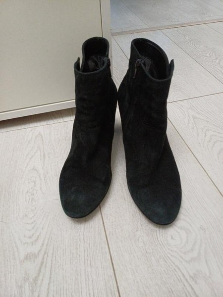 Women Gabor Ankle Boots Black Suede 39 #7V1E
